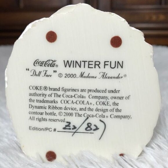 Vintage Coca-Cola x Madame Alexander "Doll Face" Winter Fun Figurine - Picture 9 of 10